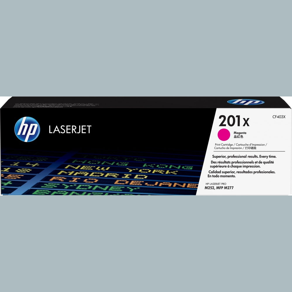 HP Toner 201X CF403X Tonerkartusche Magenta HC für Original HP Color LaserJet