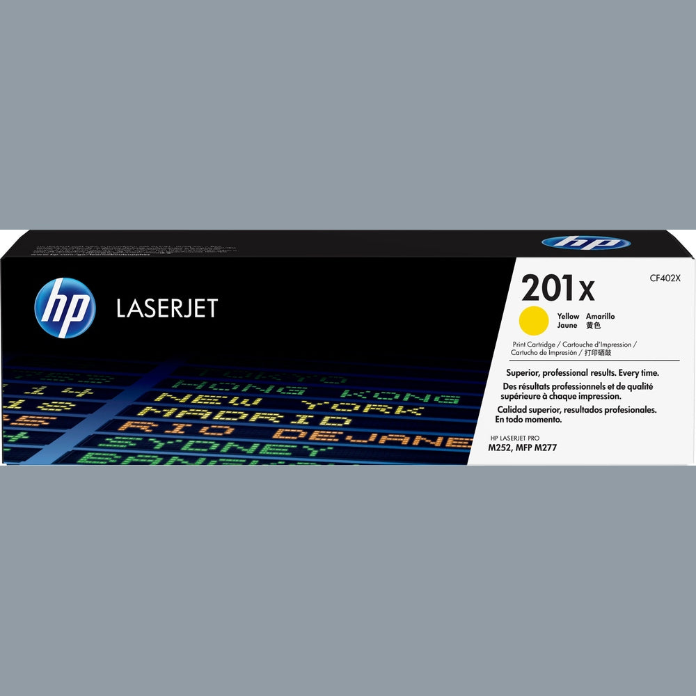 HP Toner 201X CF402X Tonerkartusche Gelb HC für Original HP Color LaserJet