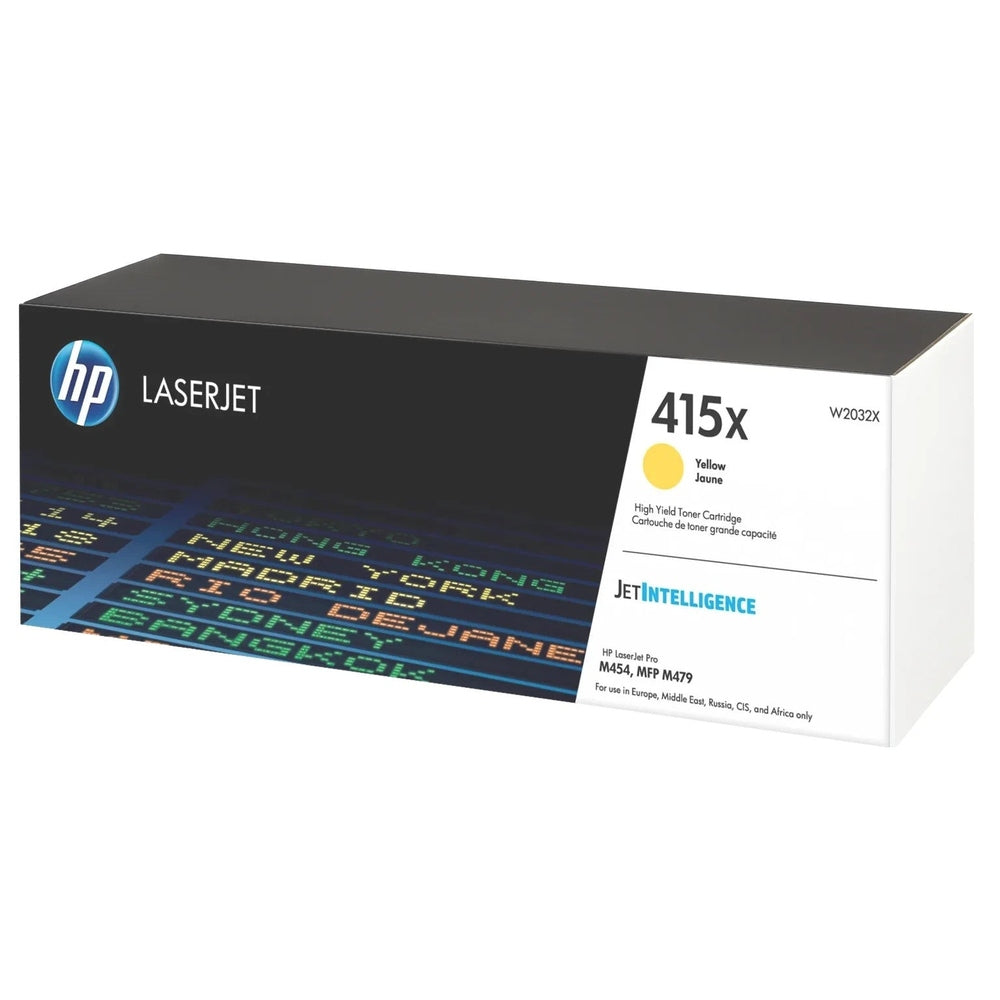 HP Toner 415X Tonerkartusche Gelb für Original HP Color LaserJet Pro M454 Drucker
