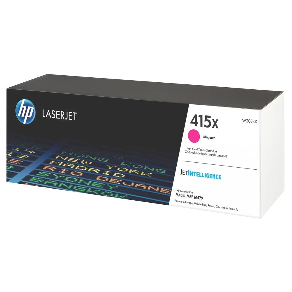 HP Toner 415X Tonerkartusche Magenta für Original HP Color LaserJet Pro M454 Drucker