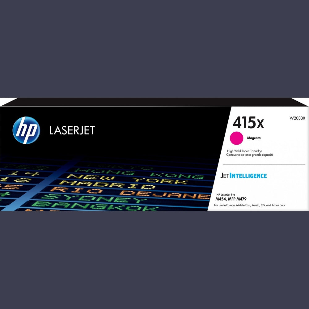 HP Toner 415X Tonerkartusche Magenta für Original HP Color LaserJet Pro M454 Drucker